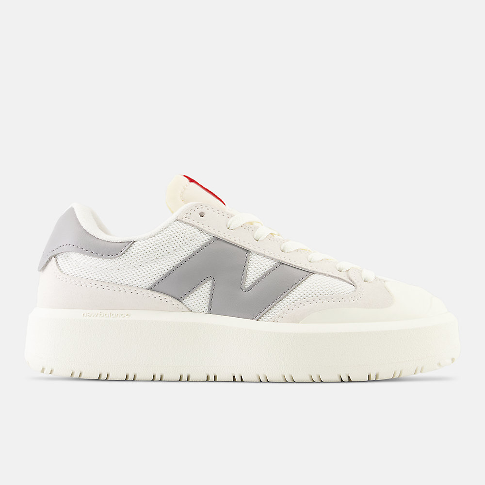 New Balance CT302 Shoes Sea Salt with Shadow Grey and Team Red